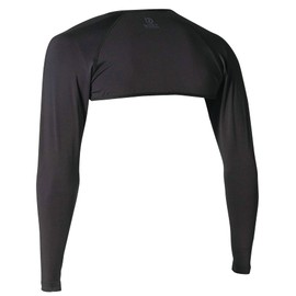 Otafuku Glove Summer Arm Cover, Shrug [Integrated Arm Cover, Cool Contact, Sweat Absorbent, Quick Drying, Compression, UV Protection] JW-636 Black, M Size