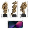 aboxoo 3 Pcs Thinker Statue, Silence is Gold Abstract Art