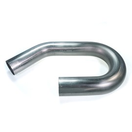 System1 Designs Mandrel Bent 304 Stainless Steel 180+45 Degree "UJ" 2.5" OD Tubing – 3.75" Bend Radius, 16 Gauge – USA-Made Exhaust System (Pack of 2)