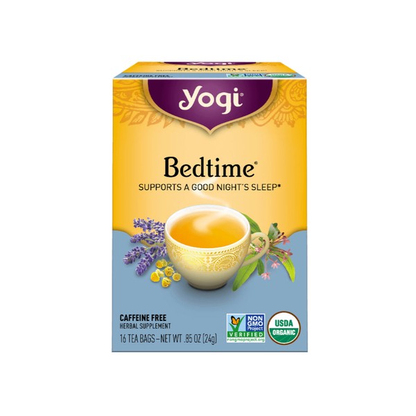 YOGI TEA Herbal Tea Bags Bedtime - 16 Tea Bags, 6 Packs