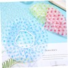 Baluue 6 Pcs Dot Thickened Waterproof Hair Cap for Shower