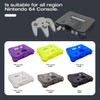 BITFUNX N64 Replacement Shell, Transparent Case Protective Housing for N64