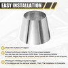 X AUTOHAUX Car Mandrel Exhaust Bend Elbow Pipe 304 Stainless