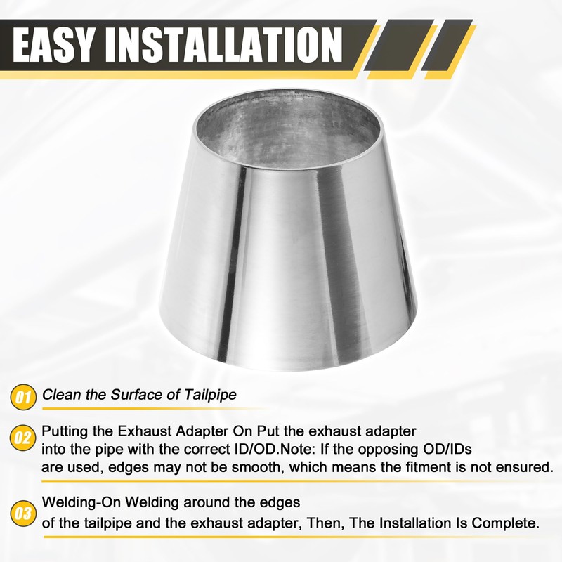X AUTOHAUX Car Mandrel Exhaust Bend Elbow Pipe 304 Stainless