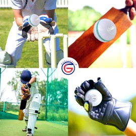 ONEGlobal Supreme Leather Cricket Ball | 100% Handstitched, 156g - 5.5oz, 4-Piece Premium Leather, Waterproofing | Match Quality Hard Cricket Balls for League Maches, Net Practice etc. (1-White)