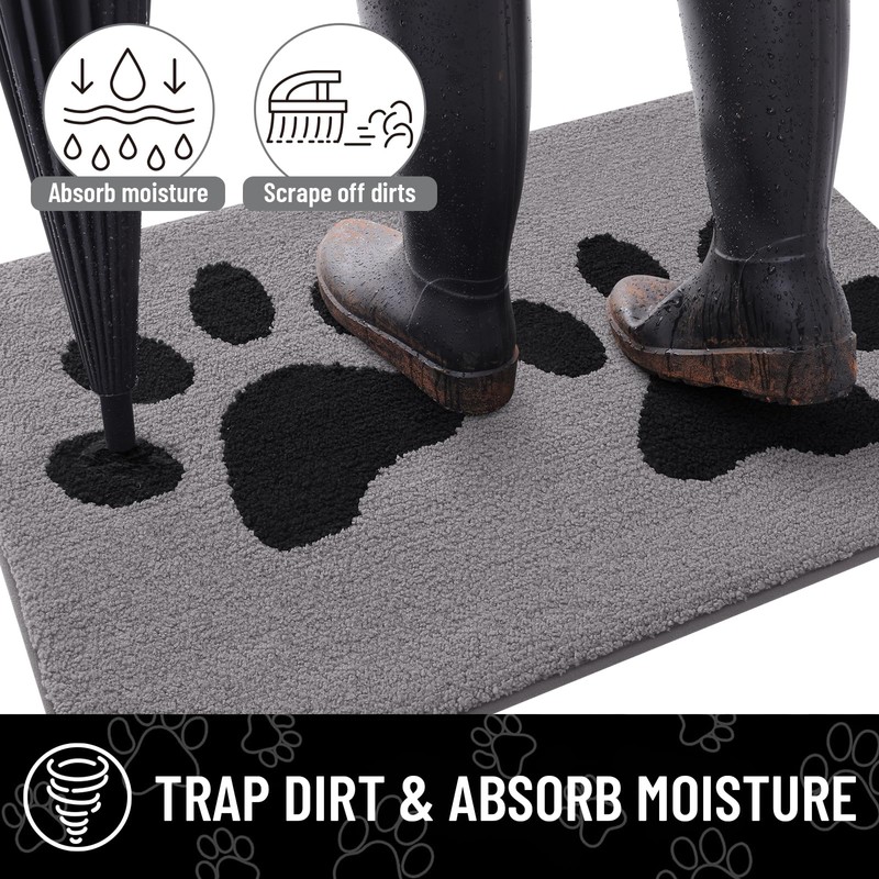 Arotive Indoor Door Mat, 20" x 30" Absorbent Dirt Resist