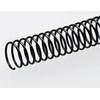 Plutreas 100 Pack Plastic Spiral Binding Coils, 4:1 Pitch, Spiral