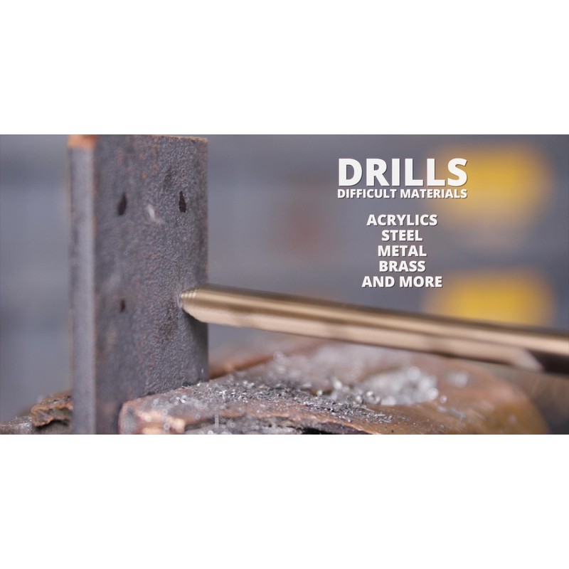 Drill America 1/2" Cobalt Stepped Point Drill Bit, GSC Series