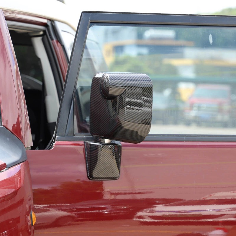 momocar Carbon Fiber Car Side Rearview Mirror Cover Trim Fit