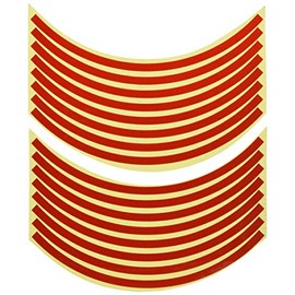 Bike Parts Center Rim Sticker 10" Red 901801