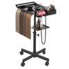 Hairstylist Tray on Wheels, Rolling Salon Tray with Holder and