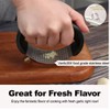Garlic Press Rocker with Stainless Steel Peeler, Garlic Crusher, Mincer
