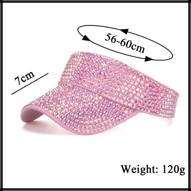White Fang CA666 Visor, Cap, Star Pattern, Hat, Sports, Running,