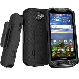 Beltron Case w/ Holster Clip for Kyocera DuraForce Pro 2 E6910 Supports 2.25" Duty Belt