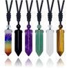EDEN'S CALL Healing Hexagonal Crystal Point Pendant Necklace for Men