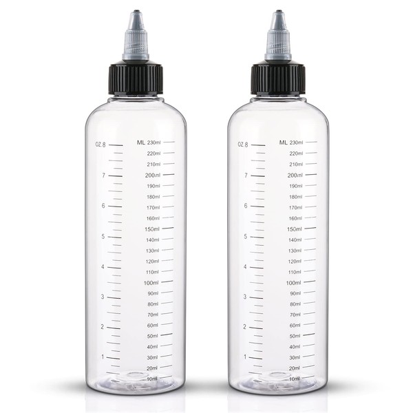 Cosywell Applicator Bottle for Hair 8.5oz 2 Pack Hair Squeeze