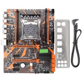X99 LGA2011-3 DDR4 Motherboard, Computer Desktop Motherboard Gaming Mainboard, Support 4 DDR4 2133/2400/2800, with 8 SATA2.0 Port & 1 SSD M.2 Interface
