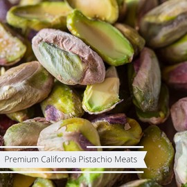 Premium California Roasted Unsalted Shelled Pistachio Kernels by Its Delish - 2 lbs Bulk Bag, Fresh & Crunchy Dry Roasted Pistachio Nuts No Shell No Salt, Kosher Snack & Salad Topping