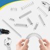 Kezidhp Pack of 200 Spring Compression Springs Assortment, Stainless Steel