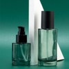 100ml/3.3oz Dark Green Empty Glass Lotion Pump Bottles with Black