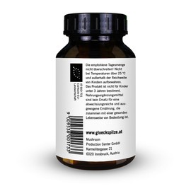 Organic Almond Mushroom Capsules - Mushroom Powder from Whole Mushroom - Agaricus Blazei Murril, ABM - Pack of 120 - Made from Organic Cultivation in Austria, No China Import - Full Spectrum Mushroom