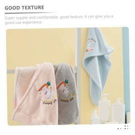 Baluue 2pcs Quick-Drying Towels for Women Convenient Hair Wraps Double-Layer Bath Towels Lightweight Absorbent for Home Travel Random Colors