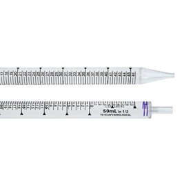 Celltreat 229030B Pipet, Sterile, Individually Wrapped in Paper/Plastic, 50 mL, Clear, 25 per Bag (Pack of 100)