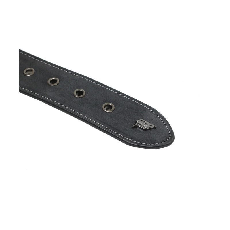 Lowlife Armor Leather Belt in Slate