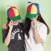2PCS Rainbow Hat Costume Nerd Crazy Hats Adjustable Hat Funny