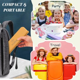 ECOSTAR Portable utensils set with case, BPA-Free and Eco-friendly Knife Spoon Fork, Travel Utensils for Office, Dorm, and On-the-go (B/W, 2)