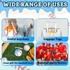12 Pcs Baseball Acrylic Keychains with Mini Wooden Bats, Ice