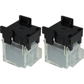 Max USA 20FE Staple Cartridge, 2000 Staples Per Cartridge, Made for EH-20F Electronic Stapler, 10 Millimetre Long x 5.5 Millimetre High, Flat Clinch, Staples Up to 20 Sheets of Paper, Pack of 2