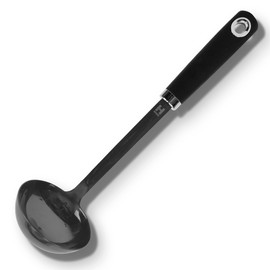 HENSSLERS® Stainless Steel Soup Ladle [With Black Titanium Coating] - Ladle - Ladle - Ladle - Kitchen Ladle for Portioning Soups, Stews or Sauces - Soup Ladle Stainless Steel Large