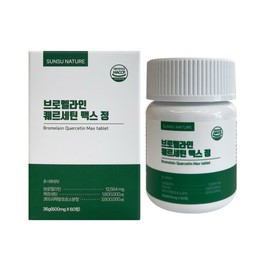 SooSoo Nature 순수네이처 브로멜라인 퀘르세틴 600mg x 60정 2개 / 써클 Pure Nature Bromelain Quercetin 600mg x 60 Tablets 2 Packs / Circle