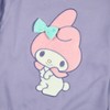 My Melody Big Face Plush Character Women's Purple Crew Neck