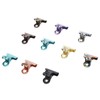 10pcs Colored Hinge Clips Dustproof Rustproof Electroplated Metal Hinge Clips
