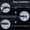 Solar Flag Pole Light,Fit 0.8-1.2 Inch Diameter 5ft 6ft Flagpole