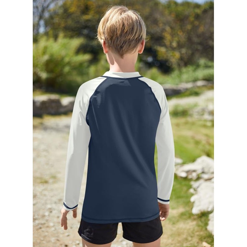Boys Sun Protection Rash Vest UPF 50+ Long Sleeve Summer