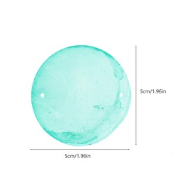 Cabilock Pack of 100 Decorative Shell Pieces DIY Shell Discs Flat Shells Wind Chime Pendant for Catcher Making Round Flat Bowls Large Sleeve Empty Small Pendant