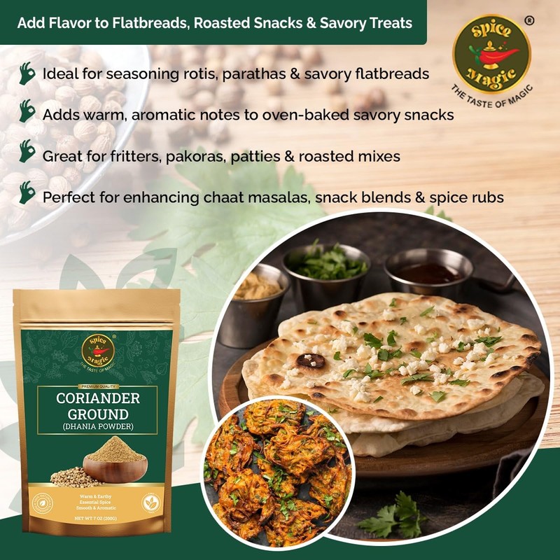 Spice Magic Ground Coriander Powder - 100% Pure & Freshly