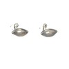 925-5x10mm Rose Quartz Stud Earrings (MRQST1404171), Sterling Silver, Quartz