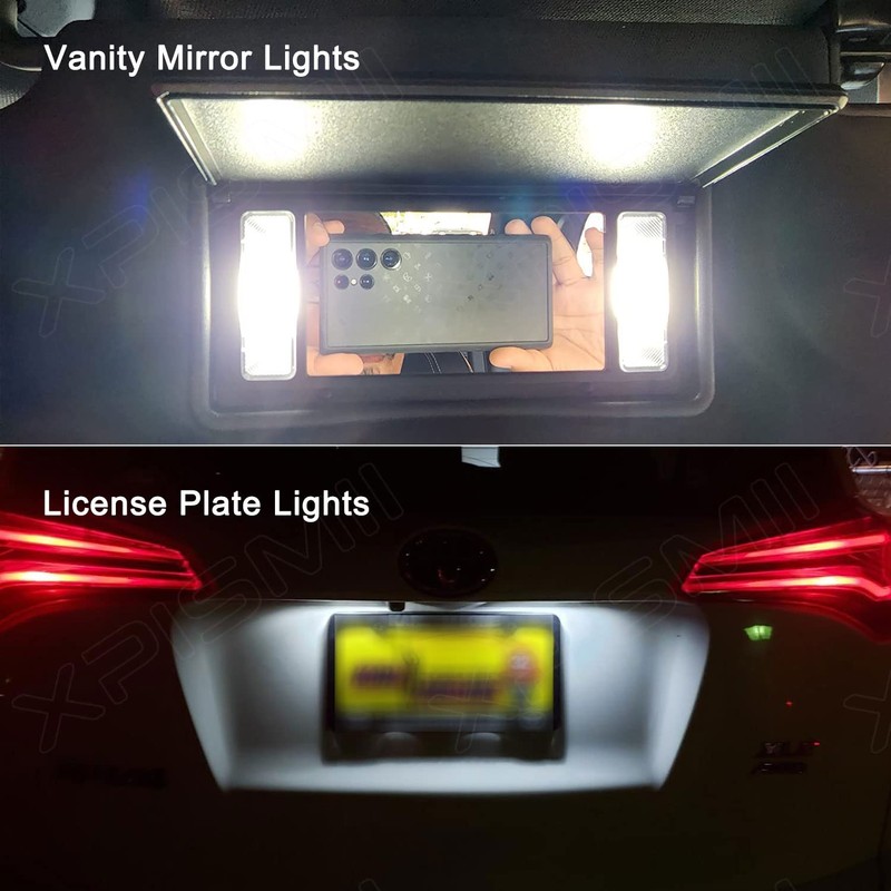 Xpismii 15 Piece White Grand Cherokee Interior LED Light Kit