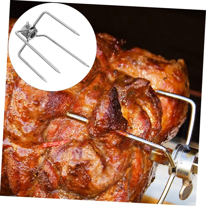 Mipcase 2Pcs Barbecue Skewers Durable BBQ Needles for Chicken Easy