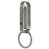 KeyUnity KM10 Double Sided Carabiner Keychain Clip, EDC Titanium Snap