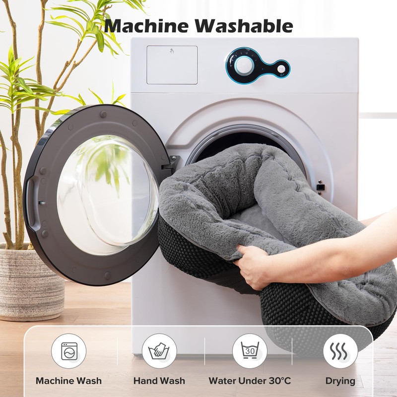 INVENHO Large Dog Beds Large Sized, Washable Orthopedic Warming Soft