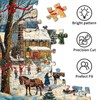 HUADADA Jigsaw Puzzles for Adults 1000 Jigsaws Christmas Village1000 Piece