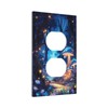 Tewujay Decorative Outlet Cover 1 Gang Mushroom Fairy Butterfly Forest