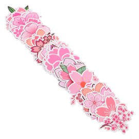 SEWACC 100pcs Cherry Blossom Stickers Durable Flower Decals for Scrapbooking Phone Cases Water Bottles Laptops Journals and Planners Versatile DIY Decoration