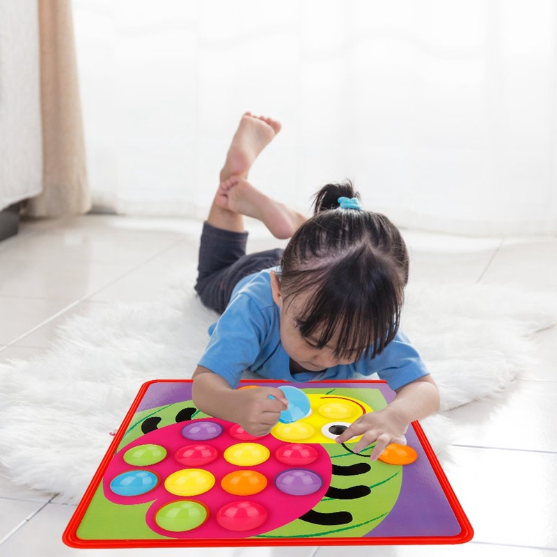 Preschool Children Mushroom Button Nail Intelligent Learning Funny Toy Gift