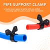 50-Pack HeSun 1/2" PEX Suspension Pipe Clamps, Black Butterfly Style,
